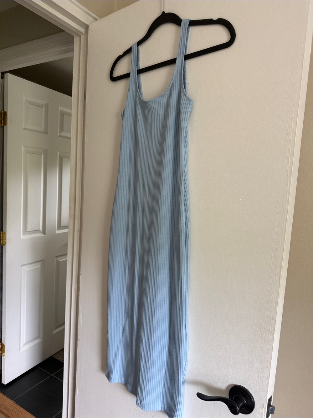 Urban brand Light Blue Ribbed Midi Dress. NWT